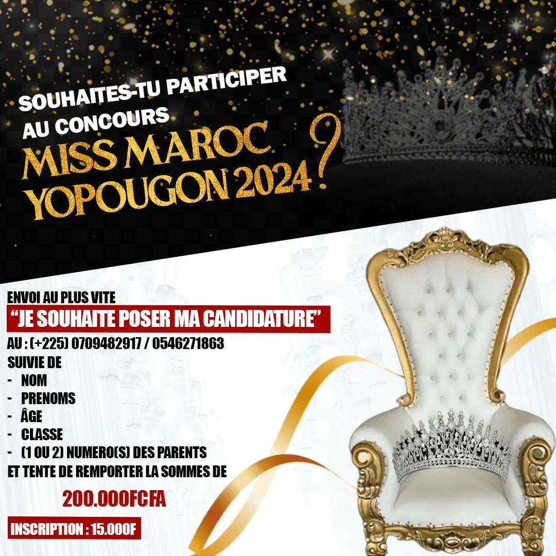 Appel à Candidature Miss Maroc